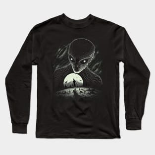 Aliens and Moons Long Sleeve T-Shirt